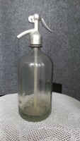 Retro soda bottle in mint condition, st mark on the bottom, 1 liter, 1728 gr.