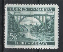 Német megszállás 0176 (Böhmen és Mähren) Mi 57 gumi nélkül        0,30 Euró