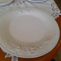 Porcelán rózsás lapos tányér
