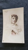 Zsza Fedák sári prima donna actress Molnár f: carnival play original contemporary photo sheet 1916