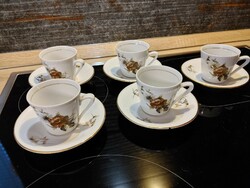 Alföldi floral porcelain coffee set - not complete - also by piece on request