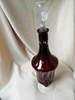 Burgundy polished liqueur glass