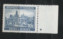 German occupation 0144 (Bohemia and Moravia) mi 59 lw without rubber 3.20 EUR