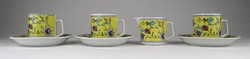 1O038 lemon yellow porcelain coffee set