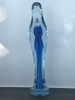 Muránói üveg Madonna sommerso technikával, 28 cm magas