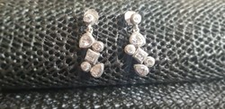 Stony silver earrings