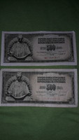 Old Yugoslavia 500 dinar paper money 2 x 1981 - 2 in one according to the pictures