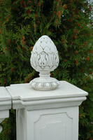 Cone 1 statue 28cm frost-resistant artificial stone fence gate column pillar or furnace ornament