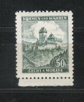 Német megszállás 0193 (Böhmen és Mähren) Mi 26 postatiszta        0,40 Euró