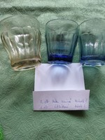 3 different glass coffee cups