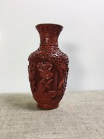 Chinese cinnabar lacquer vase - 51556
