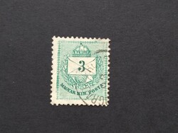 1890-91 Színes számú krajcáros 3 kr. E12 : 11 3/4  (Nó)grád Bercze(l) G3