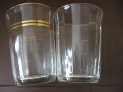 Pair of antique ruhrglas marked glass glasses