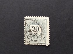 1881 Színes számú krajcáros 20 kr. B 11 1/2  Sz.. G3