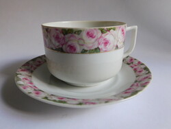 Antique tea set with rose border