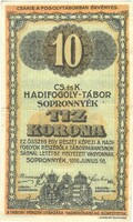 10 korona 1916 Sopronnyék Cs.és K. Hadifogoly-tábor
