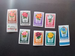 1962 Rózsák, 20 f alsószelvénnyel ** G3