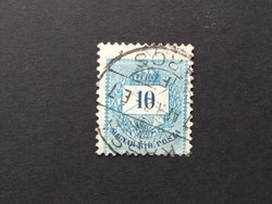 1890-91 Colored numbered 10 kr. E12 : 11 3/4 case g3