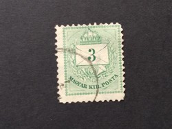 1881 Színes számú krajcáros 3 kr. B 11 1/2  G3