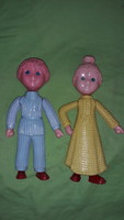 Antique cccp Russian plastic corn doll figure pair rare, only 2 pieces 27 cm as shown in the pictures