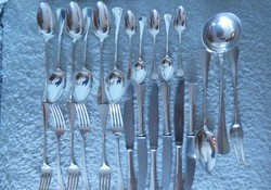 Cutlery set with Diana mark, 800 fineness.