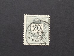 1881 Színes számú krajcáros 20 kr. B 11 1/2  Dubi.. G3