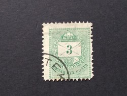 1881 Színes számú krajcáros 3 kr. B 11 1/2  .. tek.. G3