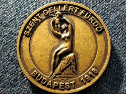 Szent Gellért Fürdő Budapest 1918 bronz emlékérem (id79276)