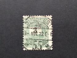 1898 Black numbered 3 kr. E 12:11 3/4 Budapest g3