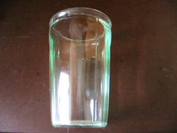 Türkiz zöldes üveg pohár