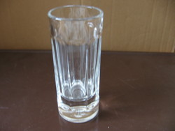 Alul vastag kalibrált 2 és 4 cl-es pálinkás üveg pohár