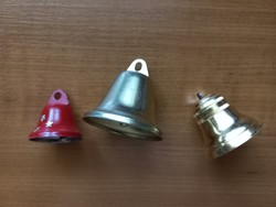 3 metal bells, bells