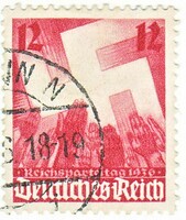 Német birodalom emlékbélyeg Nüremberg Party Congress  1936