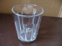 Antique faceted, polished glass glass