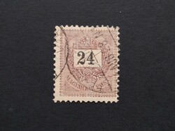1889 Fekete számú krajcáros 24 kr. E 12 : 11 3/4  G3