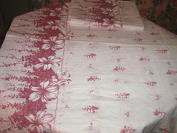 Beautiful vintage floral lily bedding set