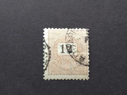 1898 Black numbered 12 kr. E 12:11 3/4 Budapest(st) g3