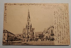 Kőszeg, main square 1900 postcard. Personal delivery Budapest xv. District.