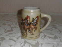 Embossed Pattern Porcelain Beer Mug (0.5 Liter)