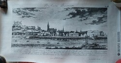 Bratislava skyline from 1780. After a drawing by Johann Jacob Meyer, etching by Andreas Westermayer