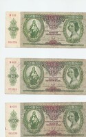 10 pengő (3 db), 1936-os