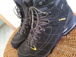 Lova - men's hiking boots / dark gray - sand color