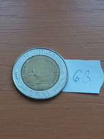 Italy 500 lira 1984, bimetal 63.