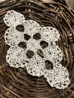 Crocheted lace, small tablecloth, needlework No. 6
