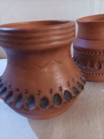 Rustic ceramic vases