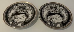 Rare!Hollóháza Jurcsák László porcelain wall plates