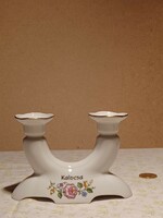 Hollóházi Porcelain Double Candle Holder
