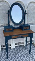 Unique, special vanity, dressing table, antiqued with copper, can be placed in space