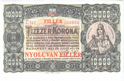 Magyarország 100000 korona 80 fillér REPLIKA 1923