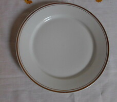 Alföldi Porcelán, aranyszegélyes fehér tányér 3. (aranyszélű kistányér, süteményes)